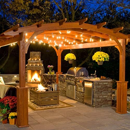 96FT(2x48FT) 3 Colors LED Outdoor String Lights with Remote, White in 2x48FT in White, alternate view 6