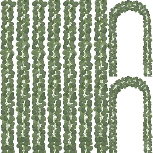 96Pcs Eucalyptus Garland, Artificial Eucalyptus Leaves Table Greenery Garland Wreath Vines for Wedding Party