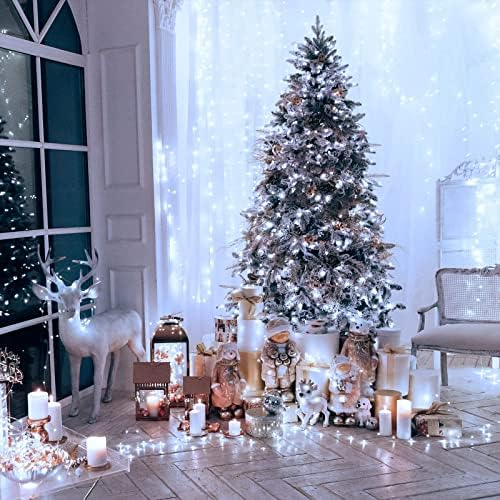 99 Ft 300 LED White Christmas Lights Indoor String Lights Plug in, alternate view 5