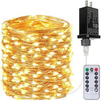 99FT 300 LED Fairy Lights with Remote, Plug in Twinkle Light Outdoor Indoor