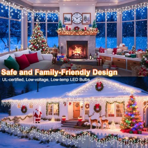 99FT 960 LED Christmas Lights Outdoor Decor Hanging Light Plug in, alternate view 4