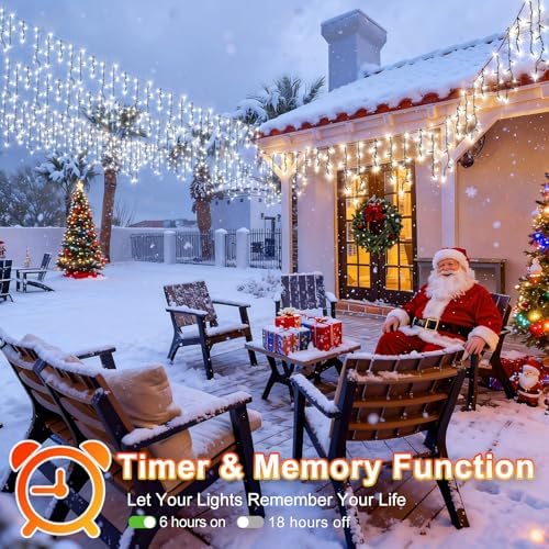 99FT 960 LED Christmas Lights Outdoor Decor Hanging Light Plug in, alternate view 5