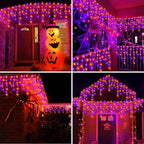 99FT 960 LED Orange Purple Halloween Lights Outdoor for Decor, alternate view 5