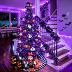 99Ft Purple Halloween Lights, 300 LED Purple Christmas Lights, alternate view 4