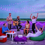 99Ft Purple Halloween Lights, 300 LED Purple Christmas Lights, alternate view 5