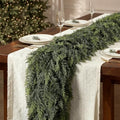 9FT Christmas Cedar Garland, Real Touch Soft Greenery Mantel Decor
