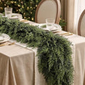 9FT Christmas Garland, Encrypting Real Touch &Full Cedar Garland