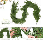 9FT Christmas Norfolk Pine Garland, alternate view 4