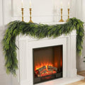 9FT Christmas Norfolk Pine Garland Real Touch Artificial Greenery Garlands Faux Winter Garland for Mantle