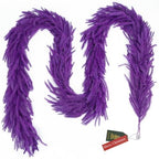 9FT Halloween Norfolk Pine Garland Real Touch Artificial Christmas Purple Xmas Garland for Mantle, Table Holiday, alternate