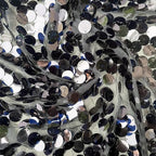 9FTx10FT Black Large Sequin Backdrop for Halloween Party, 1 Panel in 9 ft W x 10 ft L (1 Panel) in Black, alternate view 4