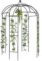 9ftx6.8ft Metal Birdcage Garden Arch Arbor