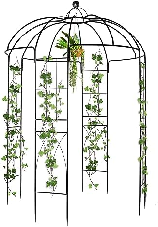 9ftx6.8ft Metal Birdcage Garden Arch Arbor
