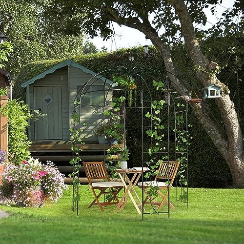 9ftx6.8ft Metal Birdcage Garden Arch Arbor, alternate view 2