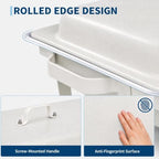 9QT Chafing Dishes for Buffet 2 Pack, White Maifanite-Coated in White, alternate view 4