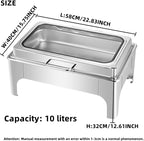 9QT Chafing Dishes for Buffet with Glass Lid, 4Pack Round Chafing Dish | Buffet Servers and Warmers Set in, alternate view 2