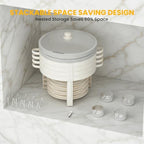 9QT White Chafing Dishes for Buffet, 4 Pack Maifanite-Coated Chafer, alternate view 6
