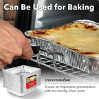 9x13 Aluminum Pans (40 Pack) - Disposable and Recyclable Foil Trays - Half Size Steam Table Deep Pans - Tin, alternate view 6
