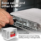 9x13 Aluminum Trays with Lids (10 Pack) - Disposable Half Size Deep Pans for Cooking, Storage, BBQ, Grilling, alternate view