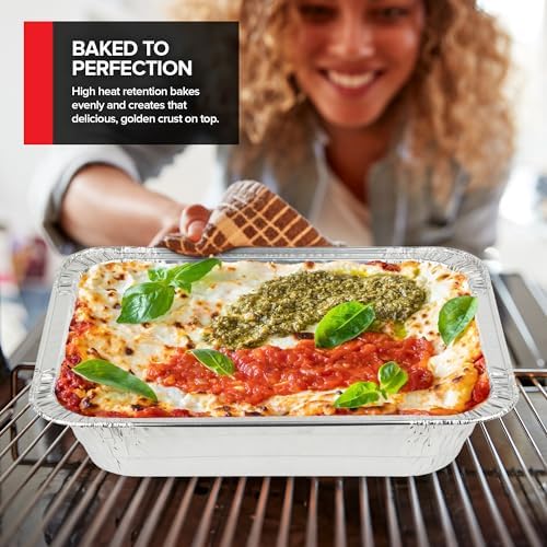 9x13 Disposable Aluminum Pans with Lids, 30 Pack, alternate view 5