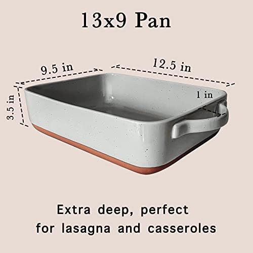 9x13in Deep Porcelain Baking Dish - Oven to Table, Freezer Safe in Earl Grey, alternate view 3