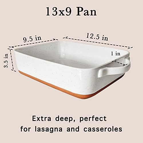9x13in Porcelain Baking Dish - Oven to Table, Freezer Safe in Vanilla White, alternate view 3