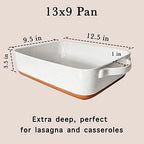 9x13in Porcelain Baking Dish - Oven to Table, Freezer Safe in Vanilla White, alternate view 3