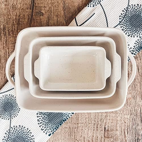 9x13in Porcelain Baking Dish - Oven to Table, Freezer Safe in Vanilla White, alternate view 7