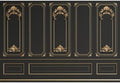 9x6ft Gold Black Vintage Room Inside Backdrop European Frame Modern House French Castle Cementery Wall Retro