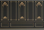 9x6ft Gold Black Vintage Room Inside Backdrop European Frame Modern House French Castle Cementery Wall Retro