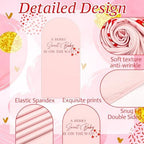 A Berry Sweet Baby is on the Way Arch Backdrop Cover Decor in 6.6 ft x 35.83 in in Pink, alternate view 3