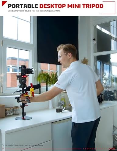 A200 Round Base Monopod 22" Desktop Mini Tripod, alternate view 4