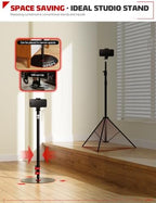 A300 Round Base Monopod Light Stand 60" 2 Pack in Black, alternate view 3