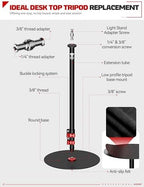 A300 Round Base Monopod Light Stand 60" 2 Pack in Black, alternate view 5