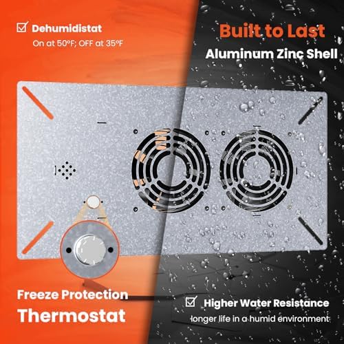 Abestorm 220 CFM Crawlspace Ventilation Fan with Humidistat, alternate view 5