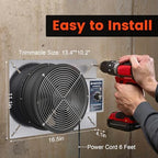 Abestorm 720 CFM Crawlspace Ventilation Fan with Humidistat 10 Inch, alternate view 5