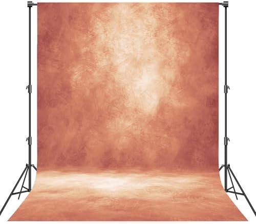 Abstract Photography Backdrop for Photoshoot 8x10ft, Brick Red, No Stand in 8x10ft