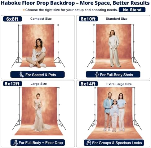 Abstract Photography Backdrop for Photoshoot 8x10ft, Brick Red, No Stand in 8x10ft, alternate view 2