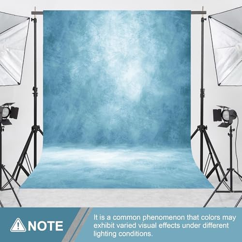 Abstract Photography Backdrop for Photoshoot 8x10ft, Light Blue, No Stand in 8x10ft in Light Blue, alternate view 2