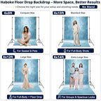 Abstract Photography Backdrop for Photoshoot 8x10ft, Light Blue, No Stand in 8x10ft in Light Blue, alternate view 3