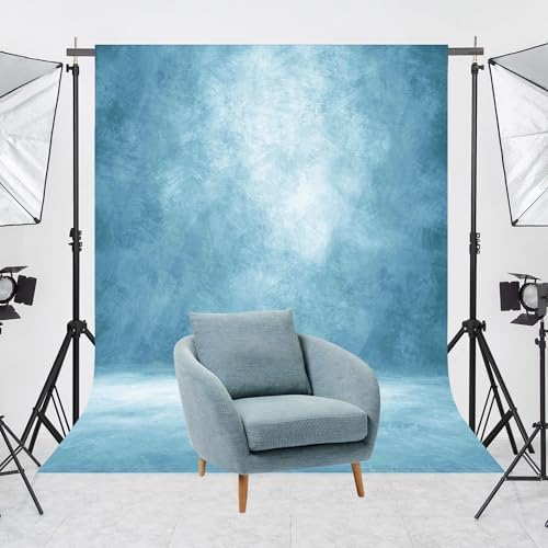 Abstract Photography Backdrop for Photoshoot 8x10ft, Light Blue, No Stand in 8x10ft in Light Blue, alternate view 4