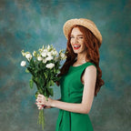 Abstract Photography Backdrop for Photoshoot 8x12, Green, No Stand in Green, alternate view 3