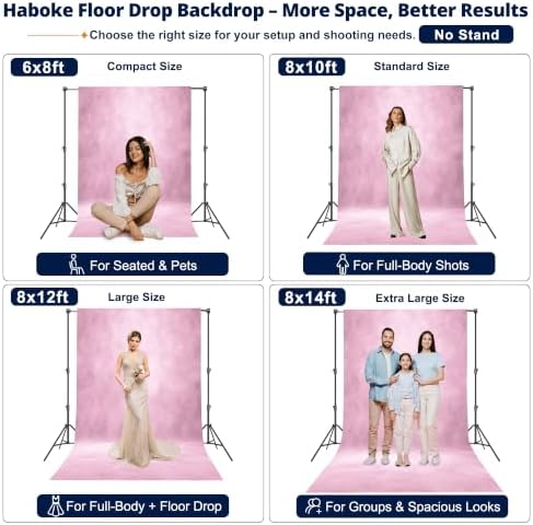 Abstract Photography Backdrop for Photoshoot 8x12ft, Light Pink, No Stand in 8x12ft in Light Pink, alternate view 3