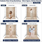 Abstract Photography Backdrop for Photoshoot 8x14ft, Beige, No Stand in 8x14ft in Beige, alternate view 2