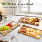 Acacia Wood 3 Tier Cupcake Stand, Serving Tray for Party, Foldable Dessert Table Display Set, Tiered Tray Decor, alternate