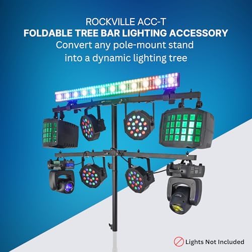 ACC-T Folding T-Bar for 35MM Pole Mount Speaker/Lighting Stand in Black, alternate view 2