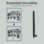 ACC-T Folding T-Bar for 35MM Pole Mount Speaker/Lighting Stand in Black, alternate view 5