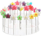 Acrylic Cake Pop Display Stand, Circle Lollipop Holder,3 TierCakepop Displaying Sweets, Cake Pops, Lollipops