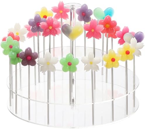 Acrylic Cake Pop Display Stand, Circle Lollipop Holder,3 TierCakepop Displaying Sweets, Cake Pops, Lollipops