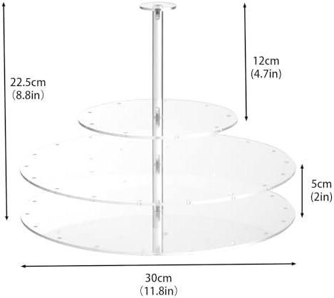 Acrylic Cake Pop Display Stand, Circle Lollipop Holder,3 TierCakepop Displaying Sweets, Cake Pops, Lollipops, alternate view